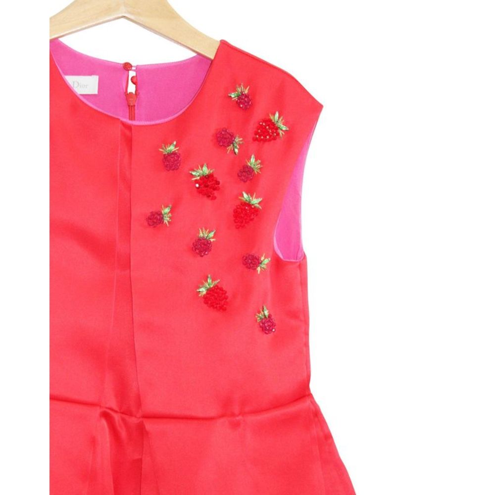 Pre Loved Dior Red Embellished Dress - Picture 3 of 5